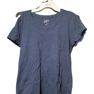24/7 Women's Classic Navy Short Sleeve Tee